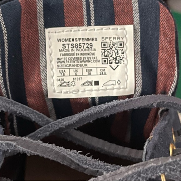 Sperry Anchor Plushwave LTT Shoes Navy Blue MINT Condition SneakersWomens 7.5 M - Picture 6 of 8